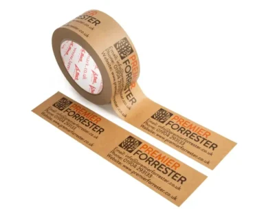 Le Mark 72 Rolls Crepe Plain Paper Tapes Brown Custom print 3 Color 48mm x 50m