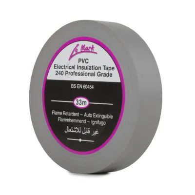 Le Mark PVC Electrical Insulation Tape Grey 19mm x 20m