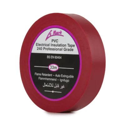 Le Mark PVC Electrical Insulation Tape Red 19mm x 20m